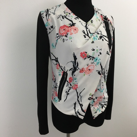 Mystery Box Item Floral Moto Jacket - Picture 3 of 10